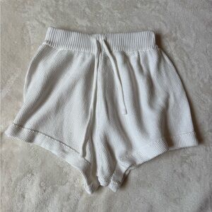 Grey Bandit White Knit Shorts